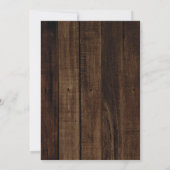 Kerstfeest - Rustic Woodsy Licht Wreath Kaart (Achterkant)
