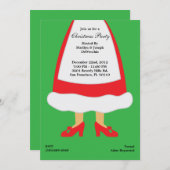 Kerstfeest, Santa, Elf en Mrs Claus Holiday Kaart (Voorkant / Achterkant)