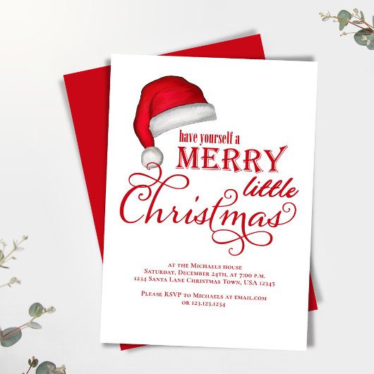 Kerstfeest Santa Feestje Kaart