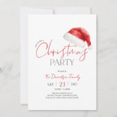 Kerstfeest Santa Hoed Kaart (Voorkant)