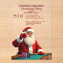 Kerstfeest Santa Las Vegas Casino Style Party