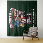 Kerstfeest Santa Tapestry | feestelijke muurdecora Wandkleed (In situ)