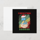 KERSTFEEST SAURUS FEESTDAGENKAART (Voorkant / Achterkant)