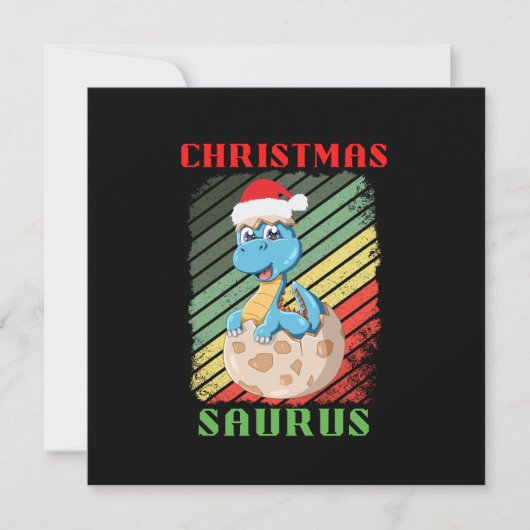 KERSTFEEST SAURUS FEESTDAGENKAART (Voorkant)
