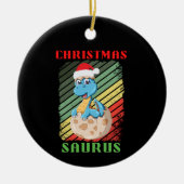 KERSTFEEST SAURUS KERAMISCH ORNAMENT (Voorkant)