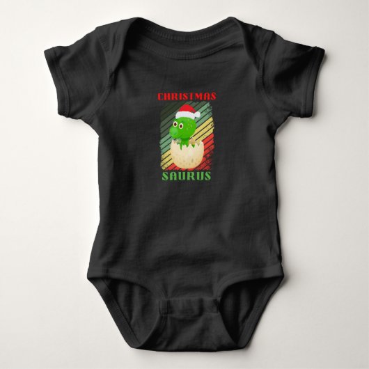 KERSTFEEST SAURUS ROMPER (Voorkant)