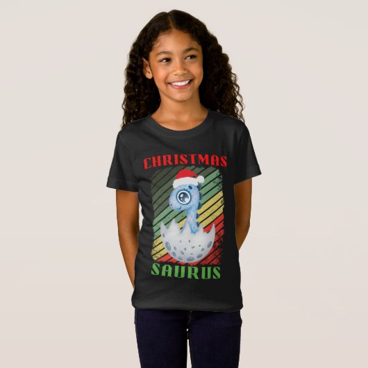 KERSTFEEST SAURUS T-SHIRT (Voorkant volledig)