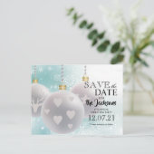 Kerstfeest - Save the Date Aankondigingskaart (Staand voorkant)