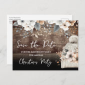 Kerstfeest Save the Date Briefkaart (Voorkant / Achterkant)