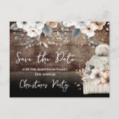 Kerstfeest Save the Date Briefkaart (Voorkant)