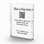 Kerstfeest Scan QR-code details website social med Fotoblokken (Rechts)