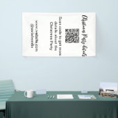 Kerstfeest Scan QR-code details website social med Spandoek (Beurs)