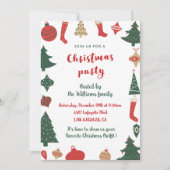 Kerstfeest Schattigee bomen Sokken Kaart (Voorkant)