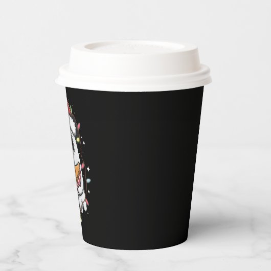 Kerstfeest Schattigee Ghost Santa Party kerstvakan Papieren Bekers (Links)