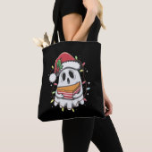 Kerstfeest Schattigee Ghost Santa Party kerstvakan Tote Bag (Dichtbij)