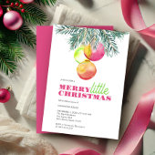 Kerstfeest schip en zie uitnodiging