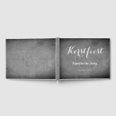 Kerstfeest Schoolbord Stijl Krijtjes Typography Gastenboek (Volledig)