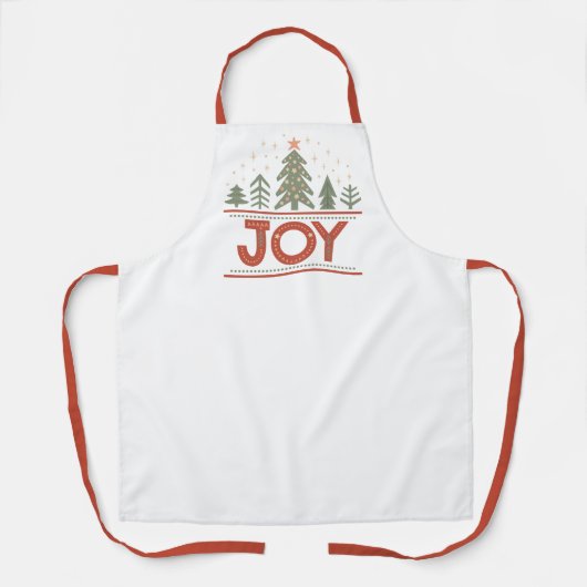 kerstfeest schort (Voorkant)