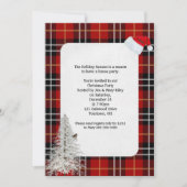 Kerstfeest Schotse tartan geruite ontwerp Kaart (Voorkant)