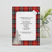 Kerstfeest Schotse tartan geruite ontwerp Kaart (Staand voorkant)