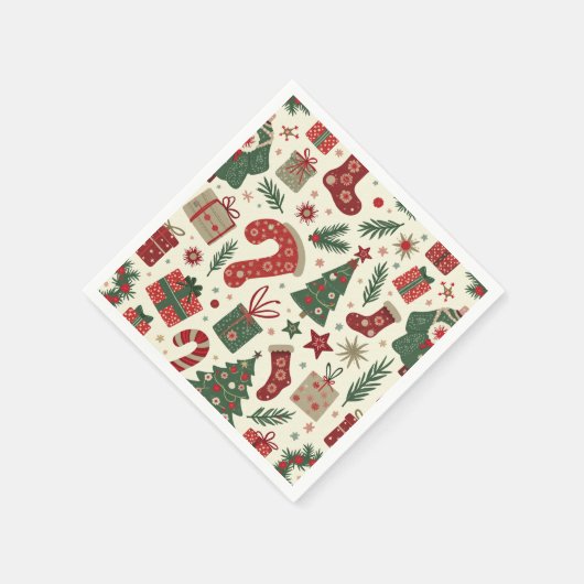 Kerstfeest servet (Hoek)