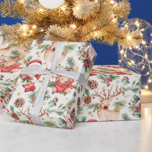 Kerstfeest Sinterklaas Cadeaupapier