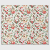 Kerstfeest Sinterklaas Cadeaupapier (Vlak)