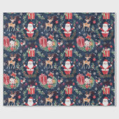 Kerstfeest Sinterklaas Cadeaupapier (Vlak)