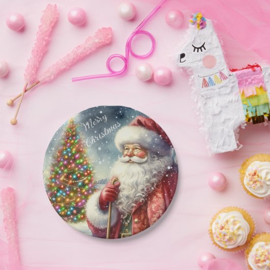 Kerstfeest  Sinterklaas Papier Bord (Feest)