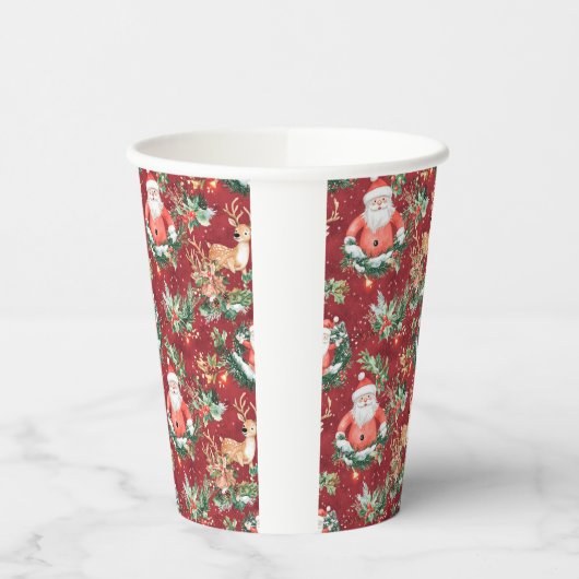 Kerstfeest Sinterklaas Papieren Bekers (Links)
