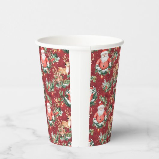 Kerstfeest Sinterklaas Papieren Bekers (Rechts)