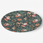 Kerstfeest Sinterklaas Papieren Bordje (Gekanteld)