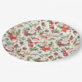 Kerstfeest Sinterklaas Papieren Bordje (Gekanteld)