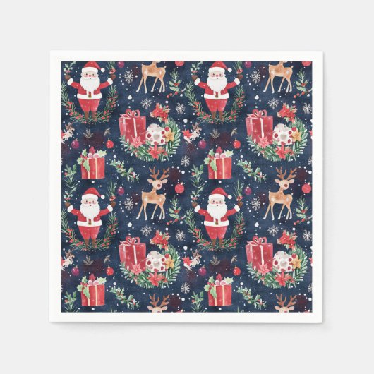 Kerstfeest Sinterklaas Servet (Voorkant)