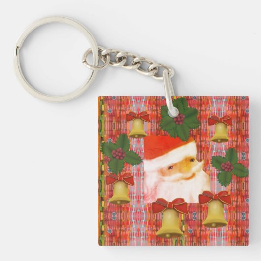 kerstfeest sleutelhanger (voorkant)