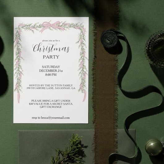 Kerstfeest Sluiers Roze Groen Kaart