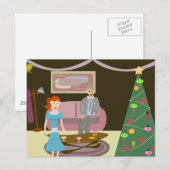 Kerstfeest sluiten briefkaart (Voorkant / Achterkant)