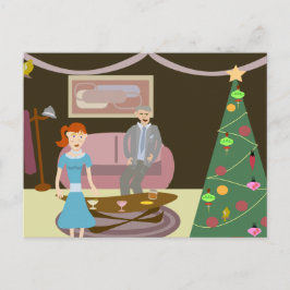 Kerstfeest sluiten briefkaart