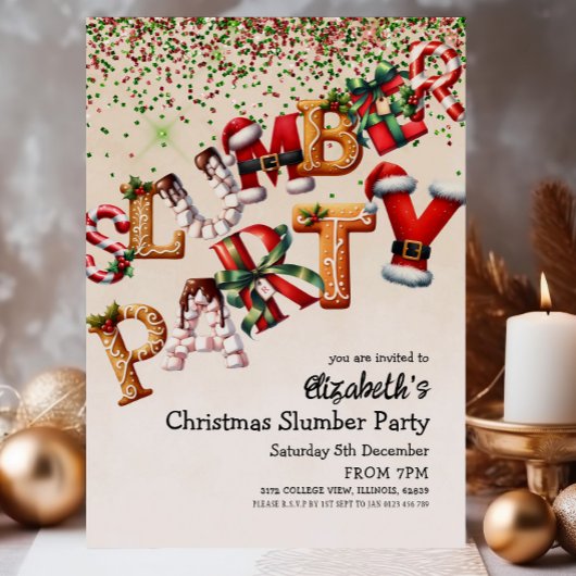 Kerstfeest Slumber Verjaardag Kaart