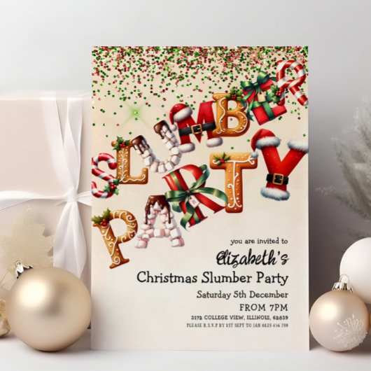 Kerstfeest Slumber Verjaardag Kaart