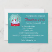 Kerstfeest sneeuwbol sneeuwpop kardinaal vogel kaart (Voorkant)