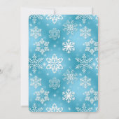 Kerstfeest sneeuwvlok tekstbericht kaart (Achterkant)