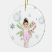 Kerstfeest snoep, aanpasbare versiering keramisch ornament (Links)