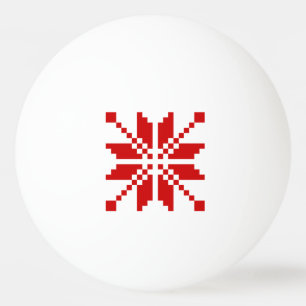 Kerstfeest snowflake pingpongbal