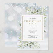 Kerstfeest Snowflakes Holiday Kaart (Voorkant / Achterkant)