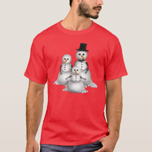 kerstfeest Snowman Holiday mannen t-shirt