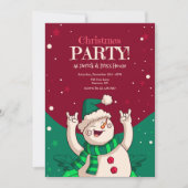 Kerstfeest Snowman Kaart (Voorkant)