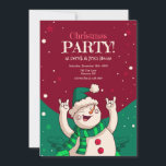 Kerstfeest Snowman Kaart<br><div class="desc">Een met de hand getekende uitnodiging voor een kerstfeest met een sneeuwpop. Geschikt voor alle leeftijden. (Afbeelding van Freepik). De kaart is eenvoudig aan te passen met uw tekst, lettertype en lettertypekleur. Niet precies wat je zoekt? Al onze producten kunnen op maat worden ontworpen om zonder extra kosten aan uw...</div>