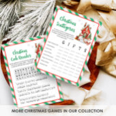 Kerstfeest Spelletjes Scattegories Game Feestdagenkaart