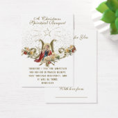 Kerstfeest Spirituele Bouquet Prayer Heilige Kaart (Bureau)